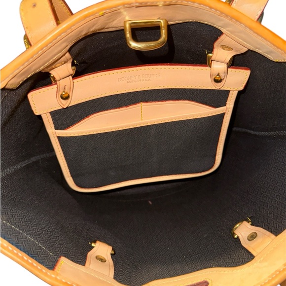 Dooney & Bourke Vintage Leather and Canvas Tote - Picture 6 of 8